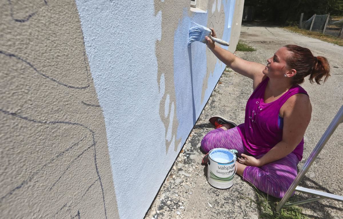 August 20, 2019: Progress continues on 2 Decatur murals, with another to come in September